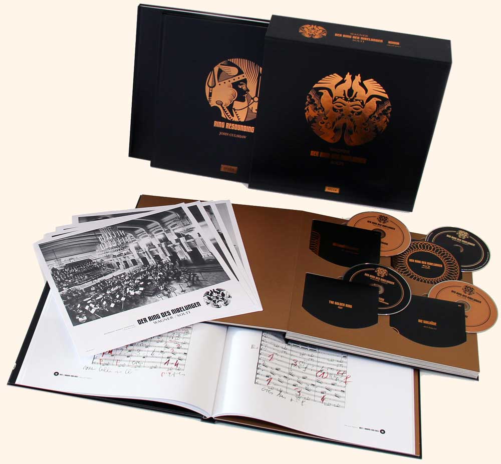 Contenu du coffret du <i>Ring</i> de Solti. Cliquer pour le commander…