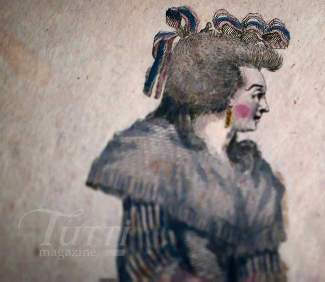 Esquisse de costume de Jenny Tiramani.