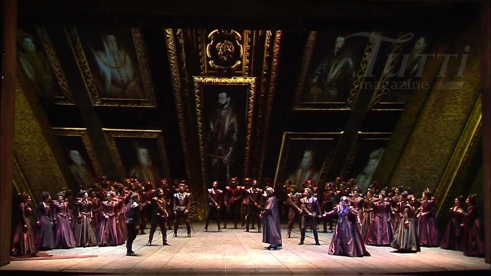 Décor de Pier'Alli pour <i>Ernani</i> de Verdi au Teatro Regio di Parma.