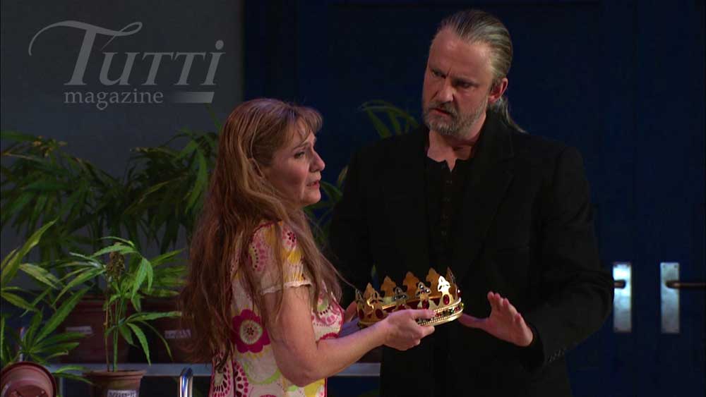 Isabelle Rey (la Gardeuse d'oies) et Oliver Widmer (le Violoneux).