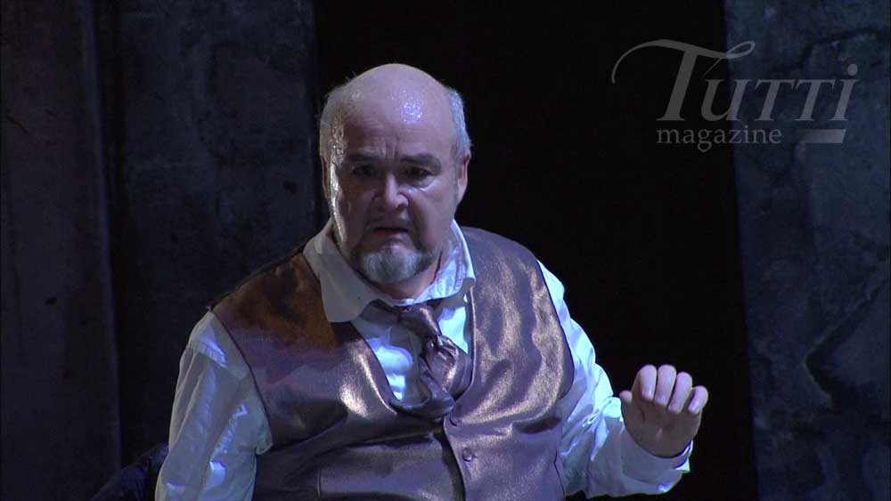 Kim Begley interprète Herodes dans <i>Salomé</i> mis en scène par Nikolaus Lehnhoff.