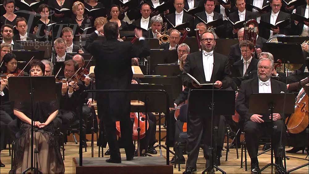 Tatiana Monogarova, Mariss Jansons (de dos), Ludovit Ludha et Peter Mikulas.