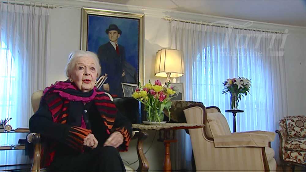 La soprano Martha Eggerth, épouse de Jan Kiepura, témoigne en 2009.