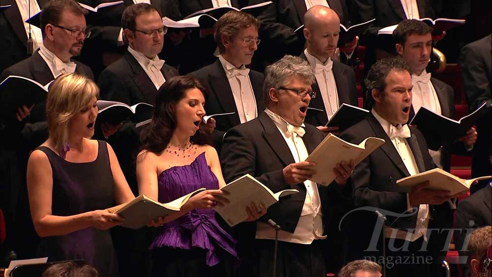 Marlis Petersen, Elisabeth Kulman, Werner Güra et Gerald Finley réunis pour la <i>Missa Solemnis</i> de Beethoven à Amsterdam en 2012.