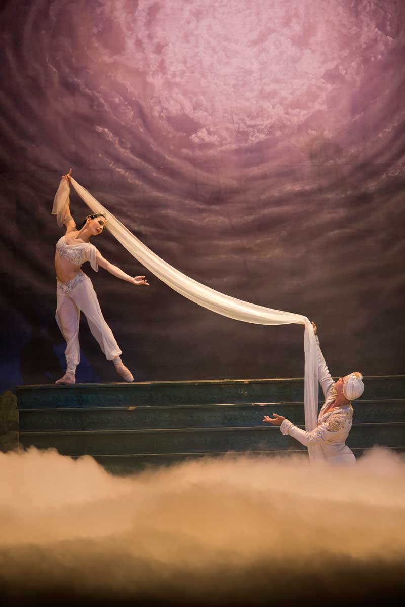 Tamara Rojo et Carlos Acosta dans le finale de La Bayadère.  Photo © ROH/Bill Cooper 2009