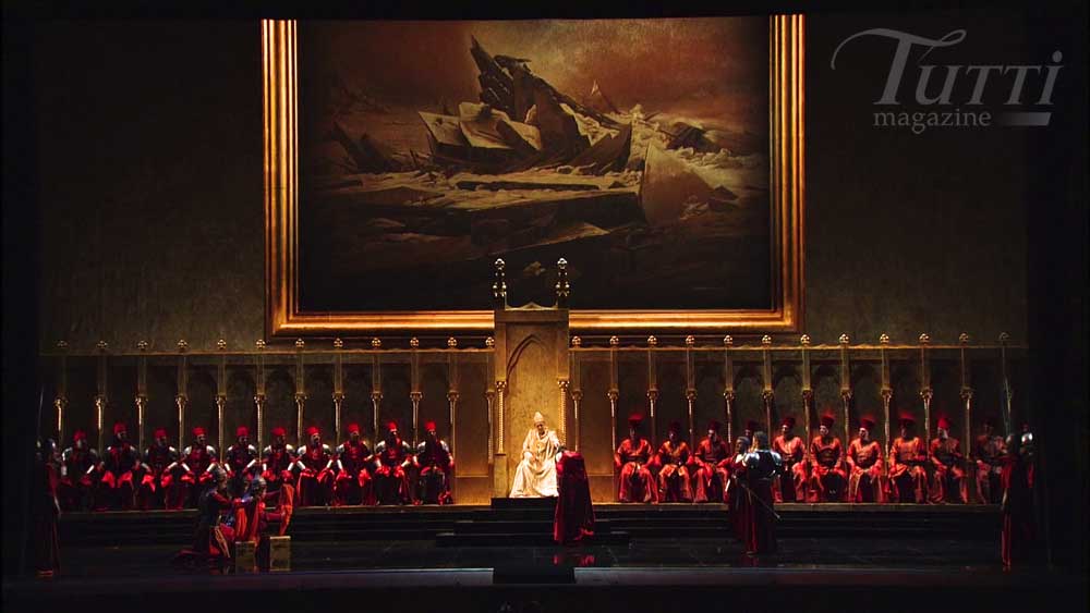 Scène de <i>Simon Boccanegra</i> de Verdi, dans la production de Federico Tiezzi.