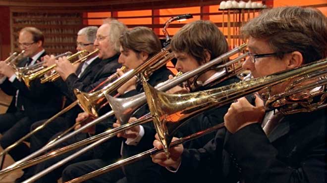 Trombones du Lucerne Festival Orchestra.  © Accentus Music