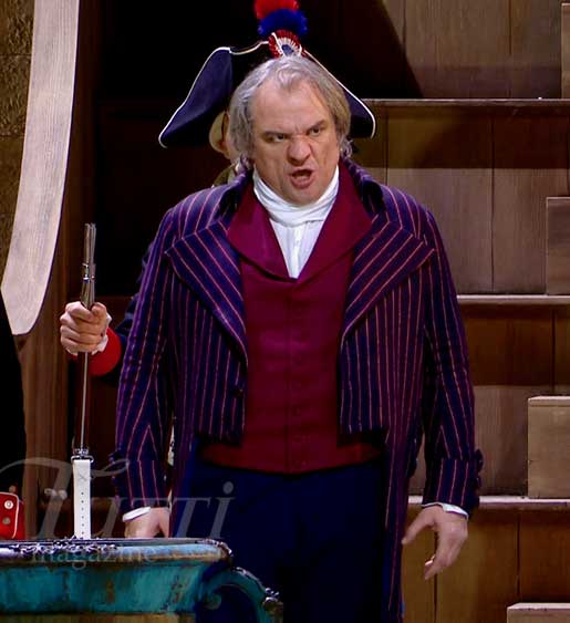 Zeljko Lucic interprète Carlo Gérard dans <i>Andrea Chénier</i>.